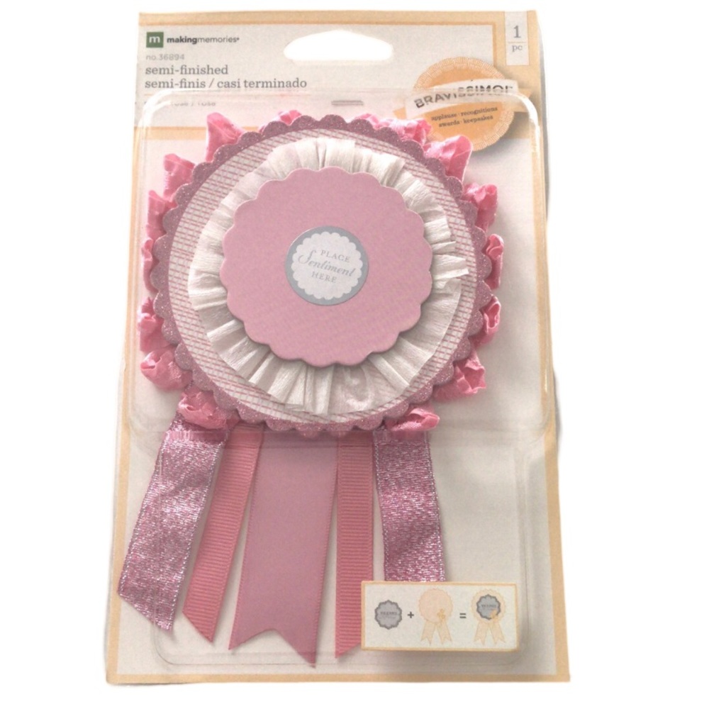 🌻4/$20 Making Memories Recognition Award Badge Ribbon Craft Kit